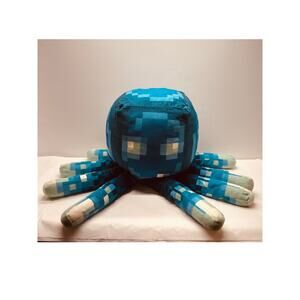 Minecraft Earth Glow Squid 19" Pillow Glow In The Dark Plush 2020